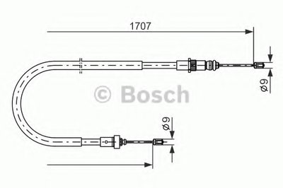 Трос, стояночная тормозная система BOSCH купить