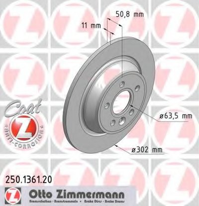 Тормозной диск COAT Z ZIMMERMANN купить