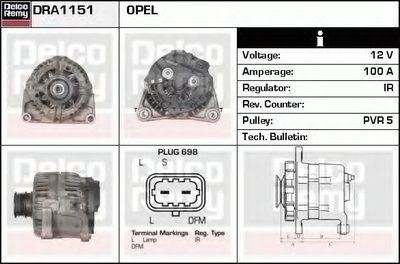 Генератор Remanufactured REMY (Light Duty) DELCO REMY купить