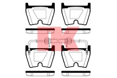 Комплект тормозных колодок, дисковый тормоз NK купить