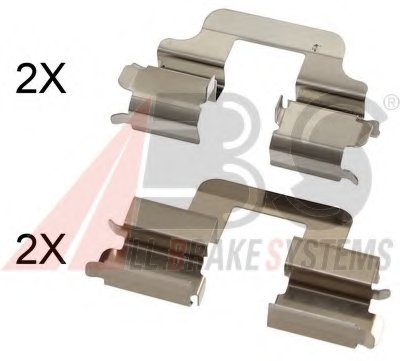 Комплектующие, колодки дискового тормоза A.B.S. купить