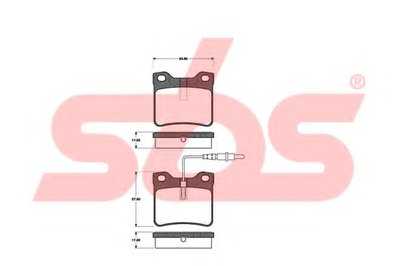 Комплект тормозных колодок, дисковый тормоз sbs купить