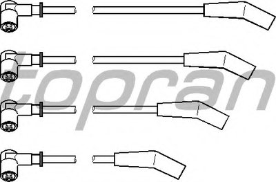Комплект проводов зажигания TOPRAN купить