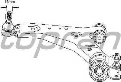 Рычаг независимой подвески колеса, подвеска колеса TOPRAN купить