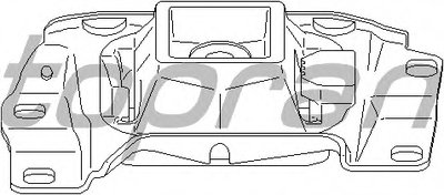 Подвеска, автоматическая коробка передач; Подвеска, ступенчатая коробка передач TOPRAN купить
