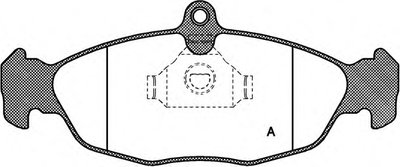 Комплект тормозных колодок, дисковый тормоз ADVANCE OPEN PARTS купить