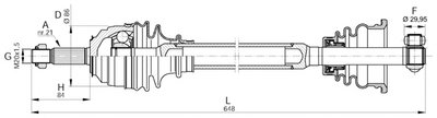 Приводной вал SPIN OPEN PARTS купить