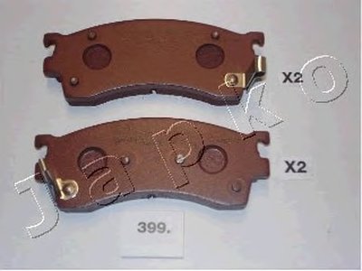 Колодки тормозные передние Mazda MX-6, 626, 323F, Premacy 1.6-2.0 (91-05)/Ford USA Probe II 2.0, 2.5 (92-98) (50399) JAPKO
