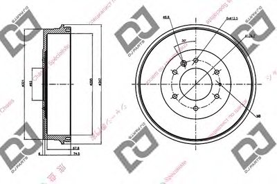 Тормозной барабан DJ PARTS купить