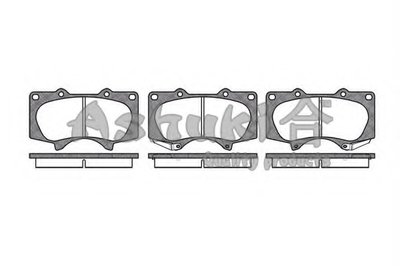 Комплект тормозных колодок, дисковый тормоз ASHUKI купить