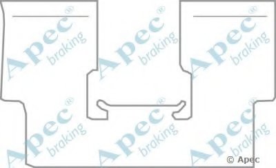 Комплектующие, тормозные колодки APEC braking купить
