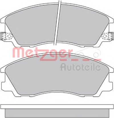 Комплект тормозных колодок, дисковый тормоз METZGER купить