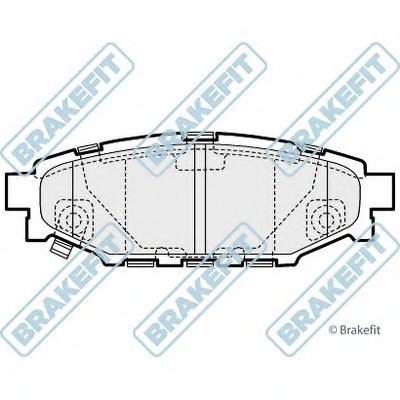 Комплект тормозных колодок, дисковый тормоз Brake Fit APEC braking купить