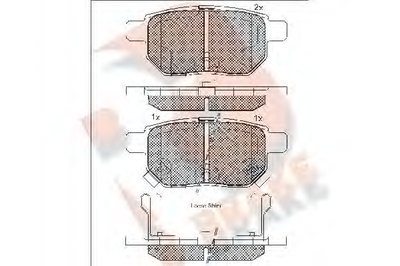 Комплект тормозных колодок, дисковый тормоз R BRAKE купить