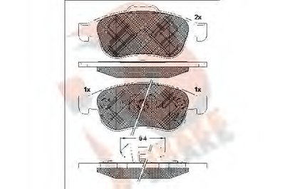 Комплект тормозных колодок, дисковый тормоз R BRAKE купить