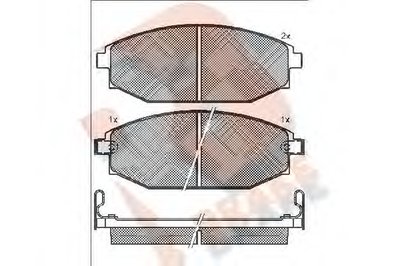 Комплект тормозных колодок, дисковый тормоз R BRAKE купить