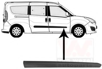 Облицовка / защитная накладка, дверь VAN WEZEL купить