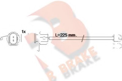 Сигнализатор, износ тормозных колодок R BRAKE купить