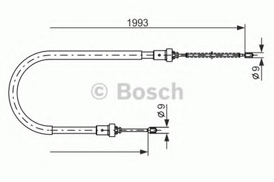 Трос, стояночная тормозная система BOSCH купить