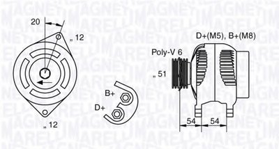 Генератор MAGNETI MARELLI купить