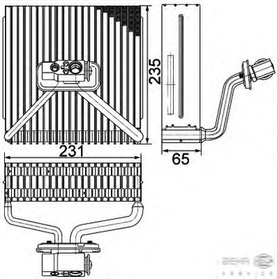Испаритель, кондиционер BEHR HELLA SERVICE купить