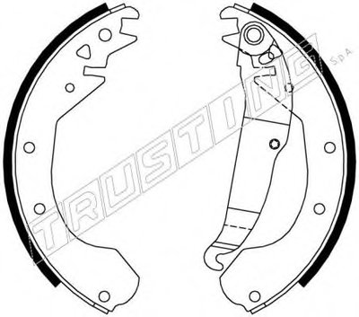 Комплект тормозных колодок REPARATION KIT TRUSTING купить