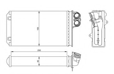 Теплообменник, отопление салона NRF купить