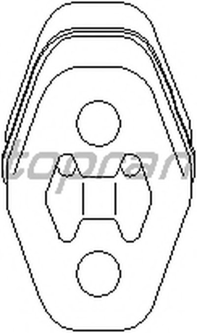 Резинка подвески глушителя VW Golf  91-, Vento