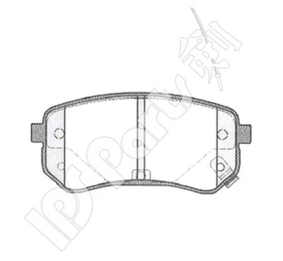 Комплект тормозных колодок, дисковый тормоз IPS Parts IPS Parts купить