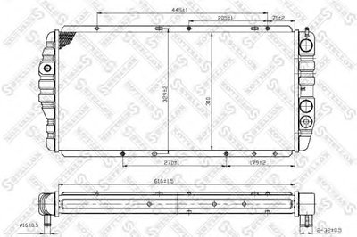 Радиатор, охлаждение двигателя STELLOX купить