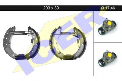Комплект тормозных колодок ICER купить