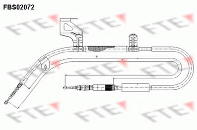 Трос, стояночная тормозная система FTE купить