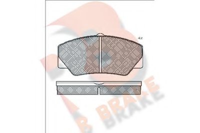 Комплект тормозных колодок, дисковый тормоз R BRAKE купить