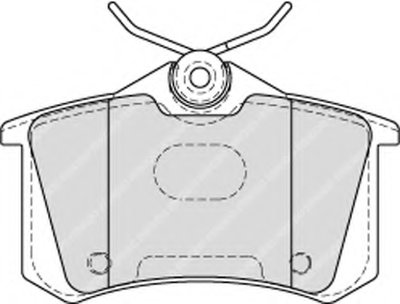 Колодки тормозные дисковые задние без датчика AUDI A1 10-18, A2 00-05, A3 96-12, A4 95-08, A6 97-04