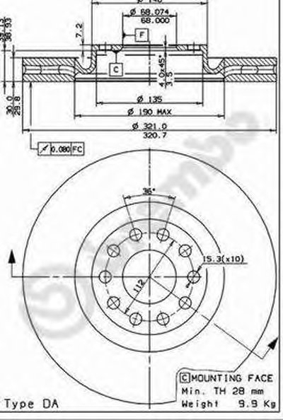 Тормозной диск COATED DISC LINE AP купить