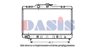 Радиатор, охлаждение двигателя AKS DASIS купить