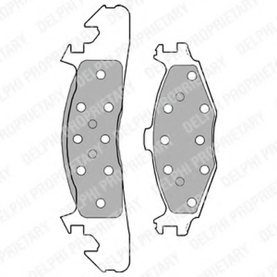 Комплект тормозных колодок, дисковый тормоз DELPHI купить