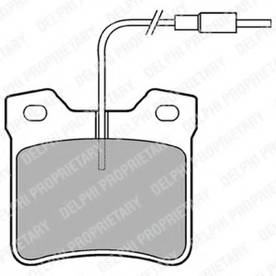 Комплект тормозных колодок, дисковый тормоз DELPHI купить
