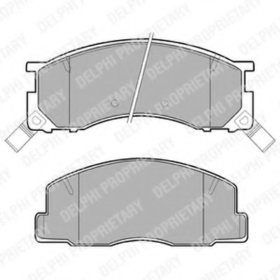 Комплект тормозных колодок, дисковый тормоз DELPHI купить