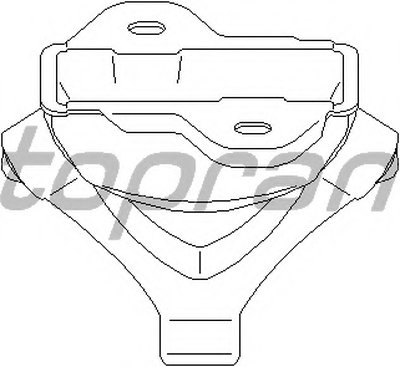 Кронштейн, глушитель TOPRAN купить