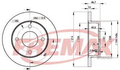 Тормозной диск Premium Carbon + FREMAX купить