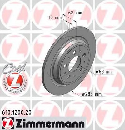 Тормозной диск COAT Z ZIMMERMANN купить