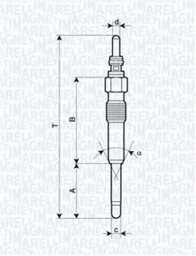 Свеча накаливания MAGNETI MARELLI купить