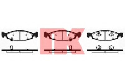 Комплект тормозных колодок, дисковый тормоз NK купить