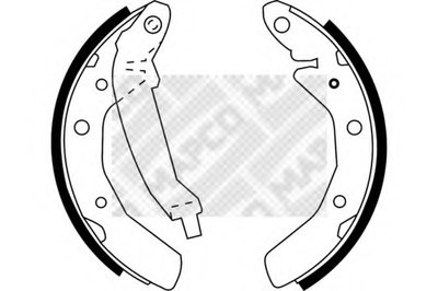 Комплект тормозных колодок MAPCO купить
