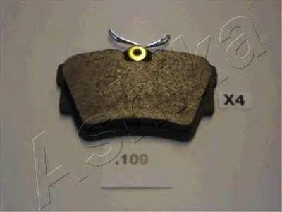 Комплект тормозных колодок, дисковый тормоз (пр-во ASHIKA)