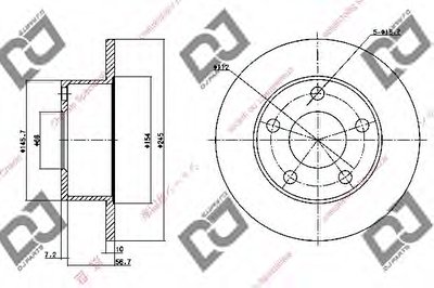 Тормозной диск DJ PARTS купить