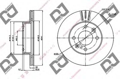 Тормозной диск DJ PARTS купить