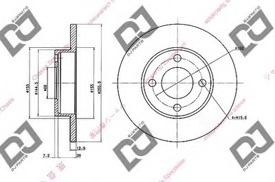 Тормозной диск DJ PARTS купить