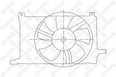 Вентилятор, охлаждение двигателя STELLOX купить